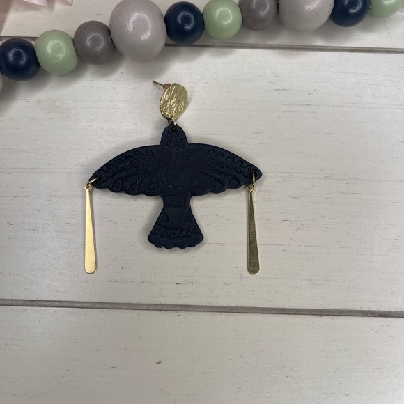 Handmade Clay Boho Creative Bird Earrings - Picture 5 of 7